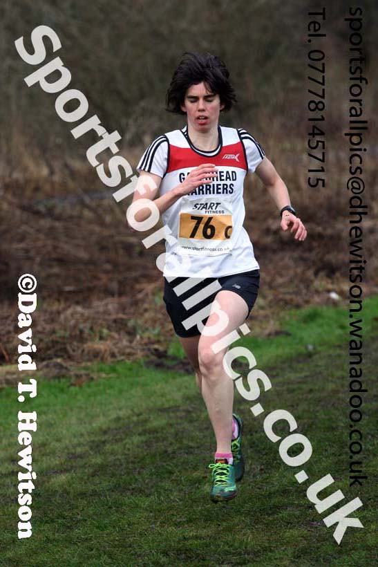 Senior and veteran womens Durham Cathedral Cross Country Relays, Maiden Castle, Durham. Photo: David T. Hewitson/Sports for All Pics